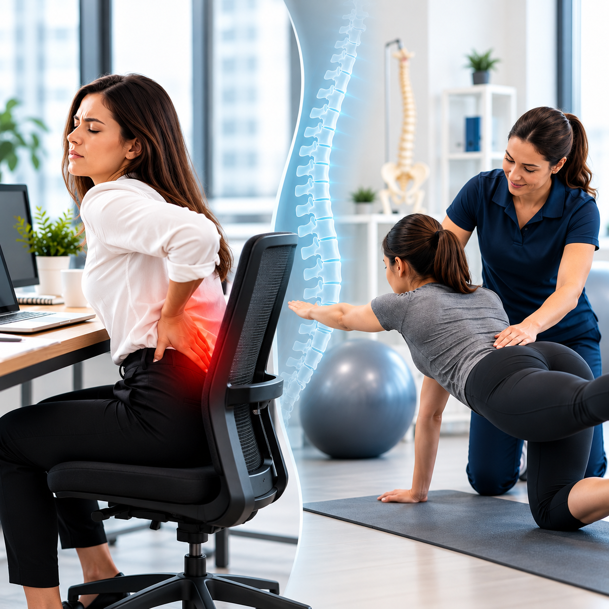 Desk job strain? How clinical exercise solves chronic lower back pain